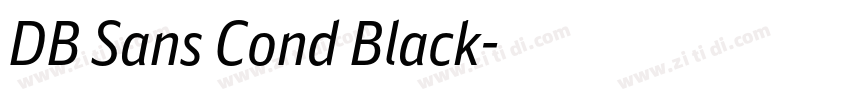 DB Sans Cond Black字体转换